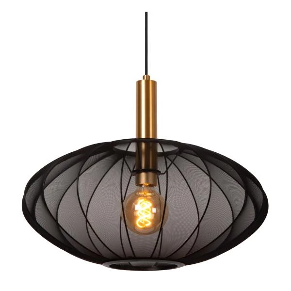 Lucide CORINA - Pendelleuchten - Ø 50 cm - 1xE27 - Schwarz - detail 1